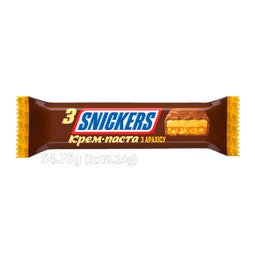 SNICKERS З КРЕМ-ПАСТОЮ З АРАХІСУ 3 x 18.25г image