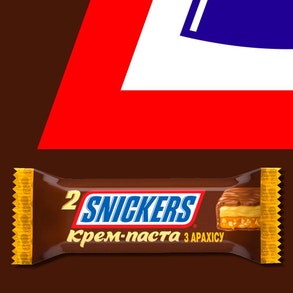 Snickers з крем-пастою з арахісу