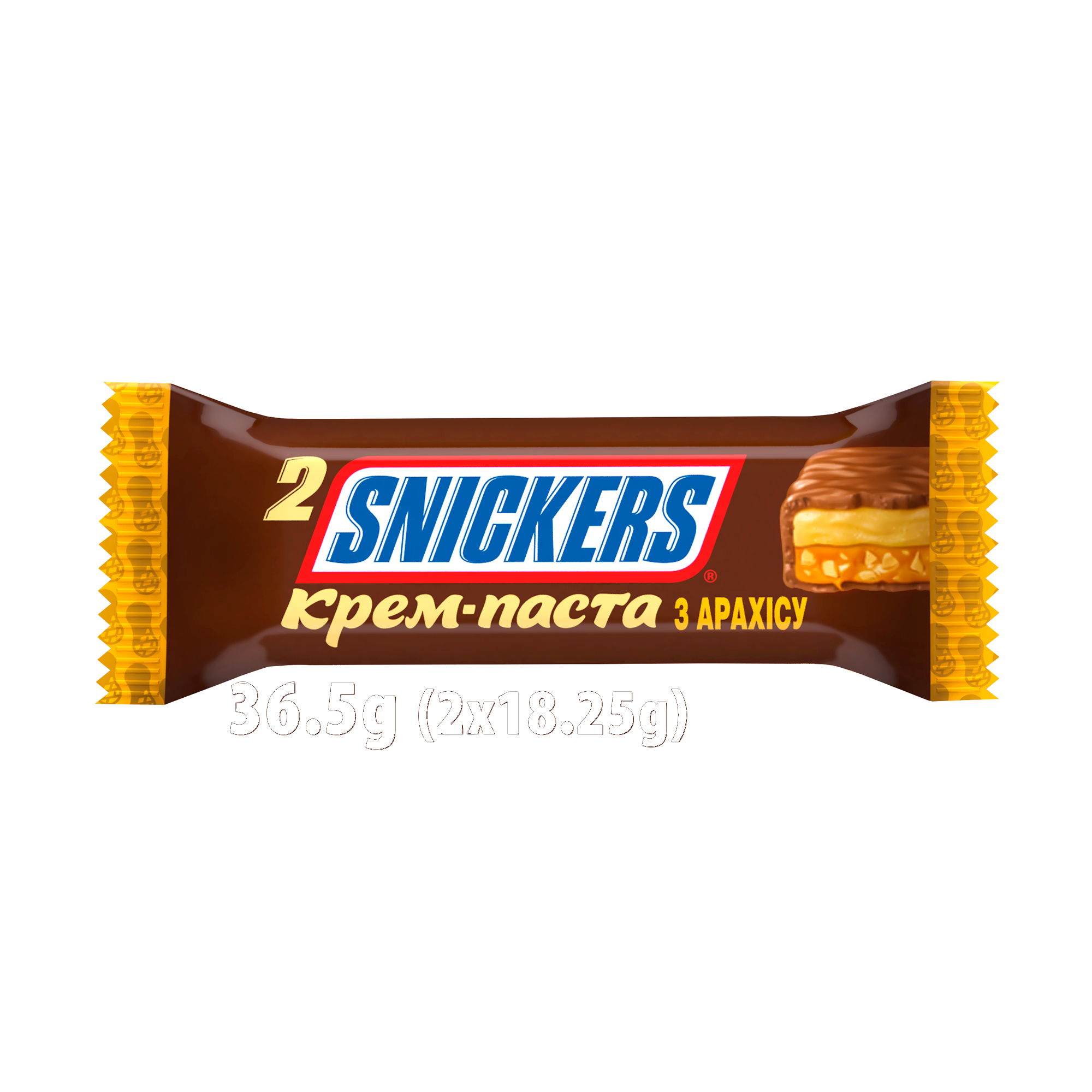 SNICKERS З КРЕМ-ПАСТОЮ З АРАХІСУ